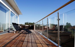 Glasräcke Rund stolpe